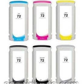 130ml Dye PBK para HP Designjet T1100,T1200,T1300,T2300,72